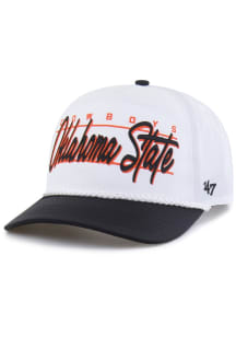 47 Oklahoma State Cowboys Brrr Condor Two-Tone Hitch Adjustable Hat - White