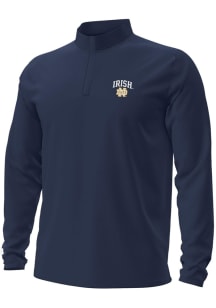 Under Armour Notre Dame Fighting Irish Mens Navy Blue Motion Long Sleeve Qtr Zip Pullover