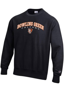 Champion Bowling Green Falcons Mens Black Double Arch Reverse Weave Long Sleeve Crew Sweatshirt