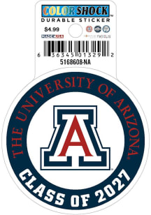 Arizona Wildcats Class of 2027 Durable Stickers - Navy Blue