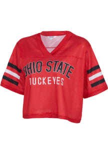 Ohio State Buckeyes Womens Field Goal Fashion Football Jersey - Red