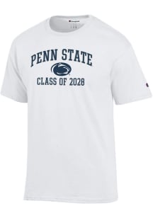 Champion Penn State Nittany Lions White Font Class of 2028 Jersey Short Sleeve T Shirt