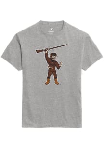 West Virginia Mountaineers Grey Heather Mountaineer Caricature Short Sleeve T Shirt