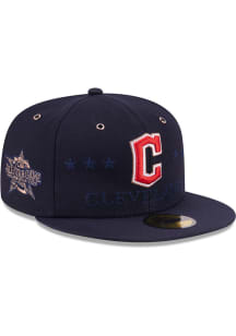 New Era Cleveland Guardians Mens Navy Blue 2026 MLB All Star Game On-Field 59FIFTY Fitted Hat