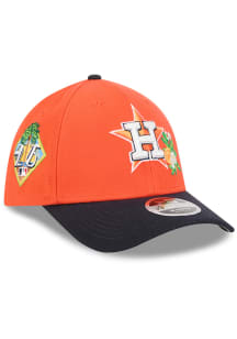 New Era Houston Astros Mens Orange 2026 Spring Training 39THIRTY M Crown Flex Hat