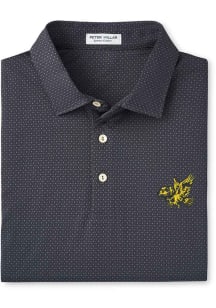 Peter Millar Iowa Hawkeyes Mens Charcoal Tesseract Short Sleeve Fashion Polo