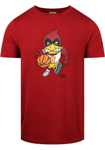 Iowa State Cyclones Cardinal Cy Playing Basketball Short Sleeve T Shirt