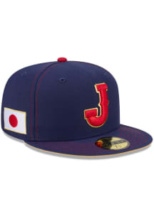 New Era Japan Mens Blue 2026 World Baseball Classic 59FIFTY Fitted Hat