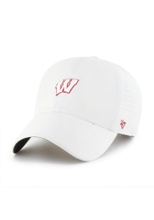 47 Wisconsin Badgers Flow Clean Up Adjustable Hat - White