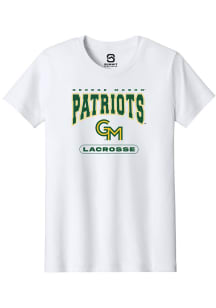 Summit Sportswear George Mason University Youth White Lacrosse Short Sleeve T-Shirt