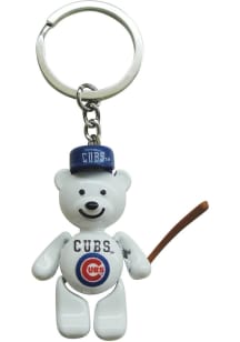 Chicago Cubs Bear Keychain - White