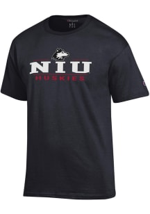 Champion Northern Illinois Huskies Black Lines Jersey Short Sleeve T Shirt