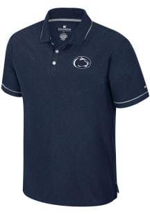 Colosseum Penn State Nittany Lions Mens Navy Blue Leto Short Sleeve Polo