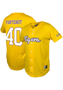 Grant Fontenot  LSU Tigers Mens Gold NIL Baseball Jersey