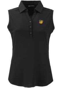 Cutter and Buck Baylor Bears Womens Black Vault Forge Eco Polo Shirt