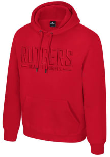 Colosseum Rutgers Scarlet Knights Mens Red Mikey Tonal Long Sleeve Hoodie