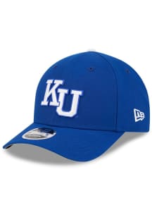 New Era Kansas Jayhawks NCAA Replica Modern Crown 9FORTY Adjustable Hat - Royal Blue