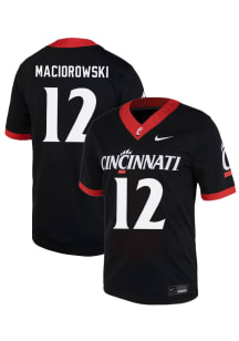 Filip Maciorowski  Nike Cincinnati Bearcats Black NIL Name And Number Football Jersey