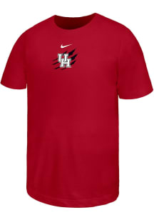 Nike Houston Cougars Youth Red Jaws and Claws Short Sleeve T-Shirt