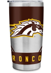 Western Michigan Broncos 20oz Stainless Steel Tumbler - Silver