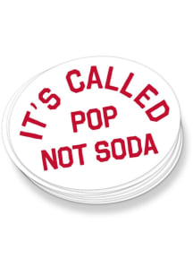Michigan It's Called Pop Not Soda Stickers - White