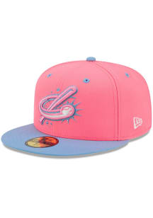 New Era Oklahoma City Dodgers Mens Pink 2026 MiLB Theme Night 59FIFTY Fitted Hat