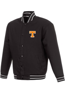 Tennessee Volunteers Mens Black Poly Twill Medium Weight Jacket