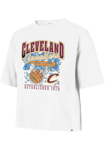 47 Cleveland Cavaliers Womens White Regional Reed Short Sleeve T-Shirt