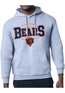 Starter Chicago Bears Mens Grey Team Track Long Sleeve Hoodie