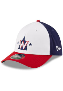 New Era Washington Nationals Mens White MLB Player Replica 39THIRTY M-Crown Flex Hat