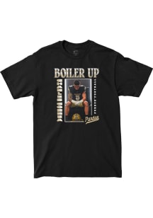 Charles Correa Purdue Boilermakers Black Big Ten Media Days Custom Short Sleeve Player T Shirt