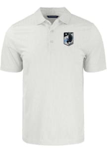 Cutter and Buck Minnesota United FC Mens White Pike Symmetry Short Sleeve Polo