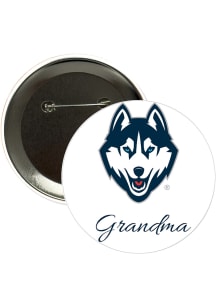 UConn Huskies 3" Grandma Button - Navy Blue
