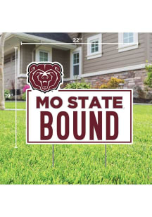 Missouri State Bears School Bound Yard Sign - White
