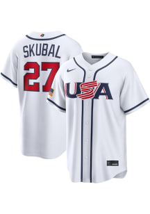 Tarik Skubal Nike USA Mens White World Baseball Classic Limited Baseball Jersey