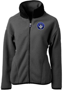 Cutter and Buck Montreal Impact Womens Graphite Cascade Sherpa Light Weight Jacket