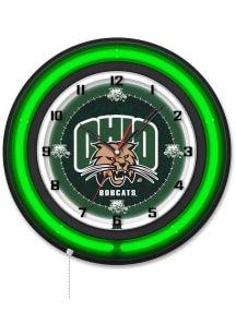 Ohio Bobcats 19in Neon Wall Clock