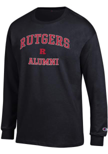 Champion Rutgers Scarlet Knights Black Alumni Jersey Long Sleeve T Shirt