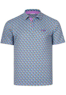 Swannies LSU Tigers Mens Purple Braxton Short Sleeve Polo