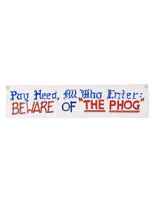 Kansas Jayhawks 8x34 Pay Heed Banner - White