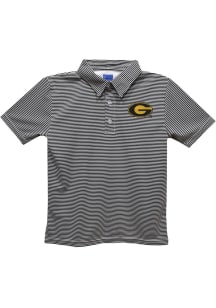 Vive La Fete Grambling State Tigers Youth Black Pencil Stripe Short Sleeve Polo Shirt