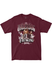 Delainey Everett Mississippi State Bulldogs Maroon An Underdog is Still a Freaking Dog Short Sleev..