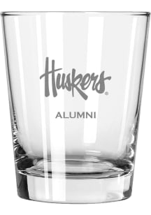Nebraska Cornhuskers Alumni 15oz Rock Glass - White