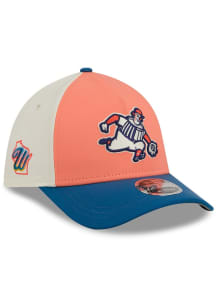 New Era Milwaukee Brewers Mens Orange Side Patch City Connect 39THIRTY M-Crown A-Frame Flex Hat