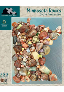 Minnesota Rocks State Shape 550 Piece Puzzle