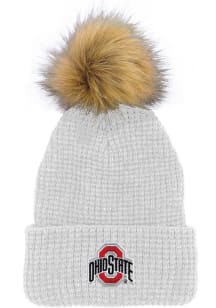 LogoFit Ohio State Buckeyes White Belgian Womens Knit Hat