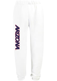 Hype and Vice Arizona Wildcats Womens Classic White Sweatpants