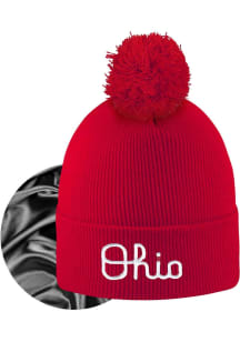LogoFit Ohio State Buckeyes Red Monroe Womens Knit Hat