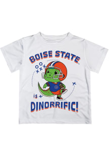 Vive La Fete Boise State Broncos Youth White Dino-Riffic Short Sleeve T-Shirt