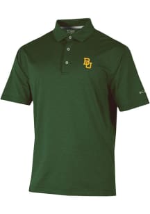 Columbia Baylor Bears Mens Green Sand Tee Short Sleeve Polo